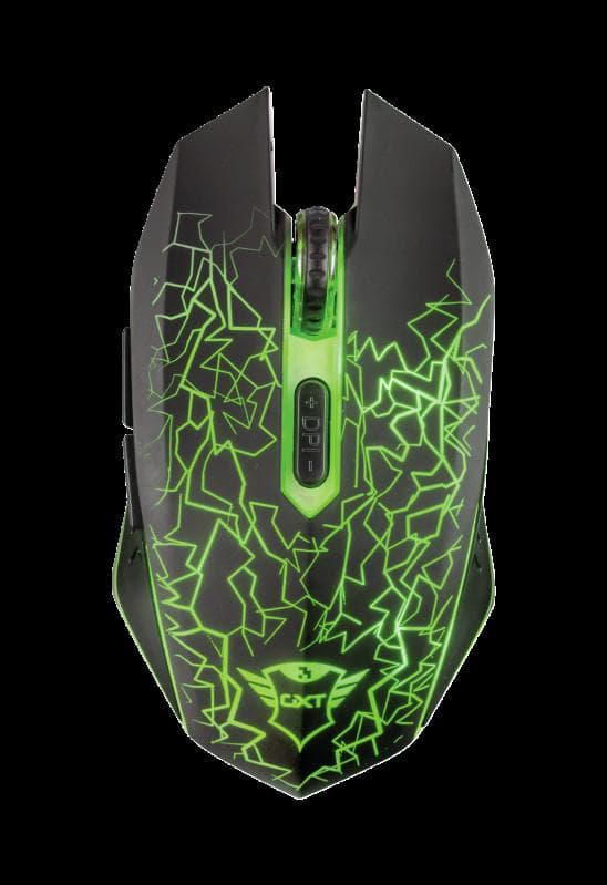 Mouse Gaming Wireless Trust GXT 107 Izza, 2000 dpi, Negru — miniatură