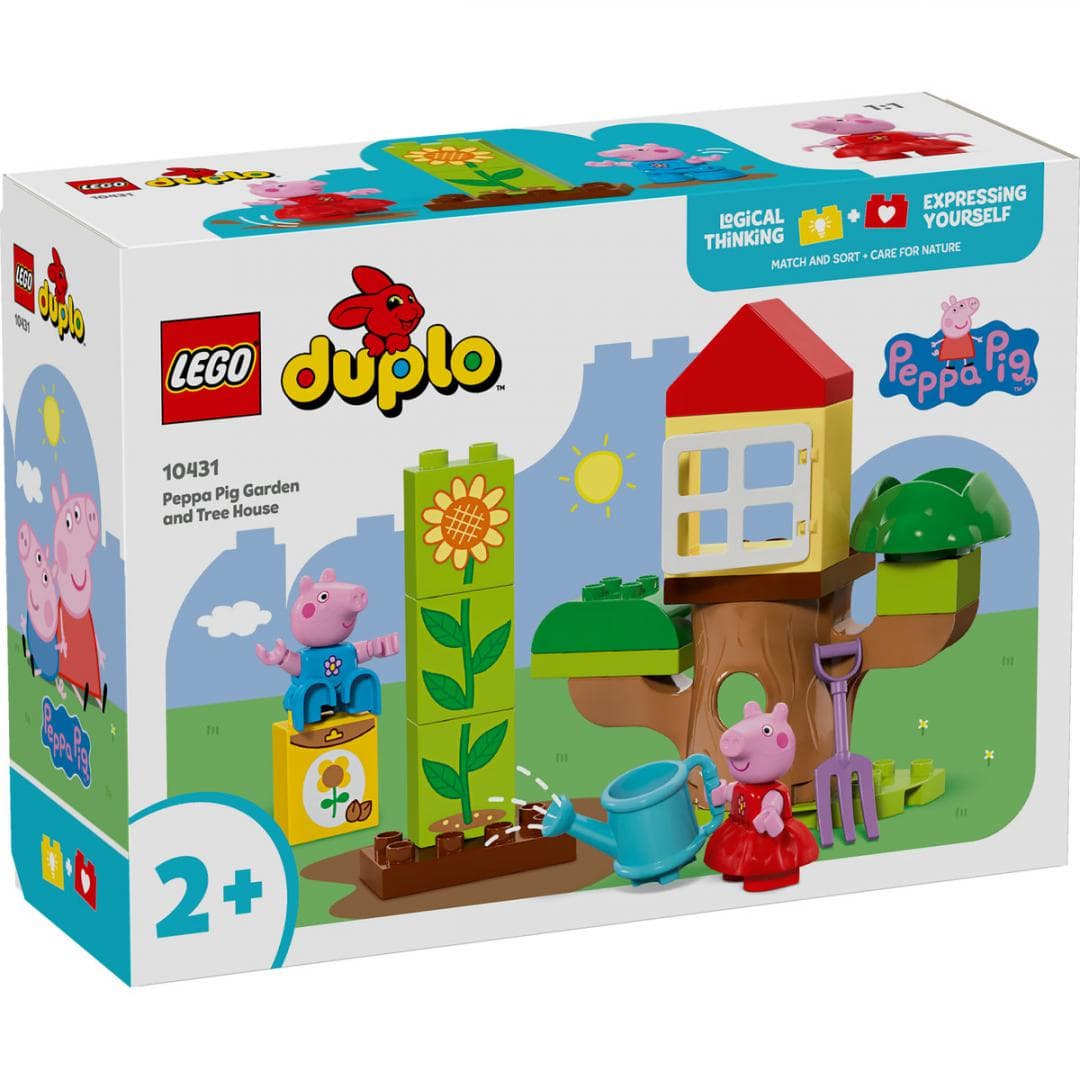 GRADINA SI CASA DIN COPAC A PURCELUSEI PEPPA, LEGO 10431