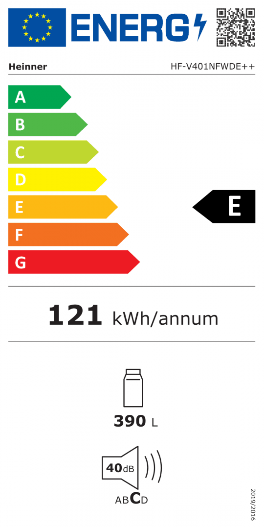 FRIGIDER HEINNER HF-V401NFWDE++ — miniatură