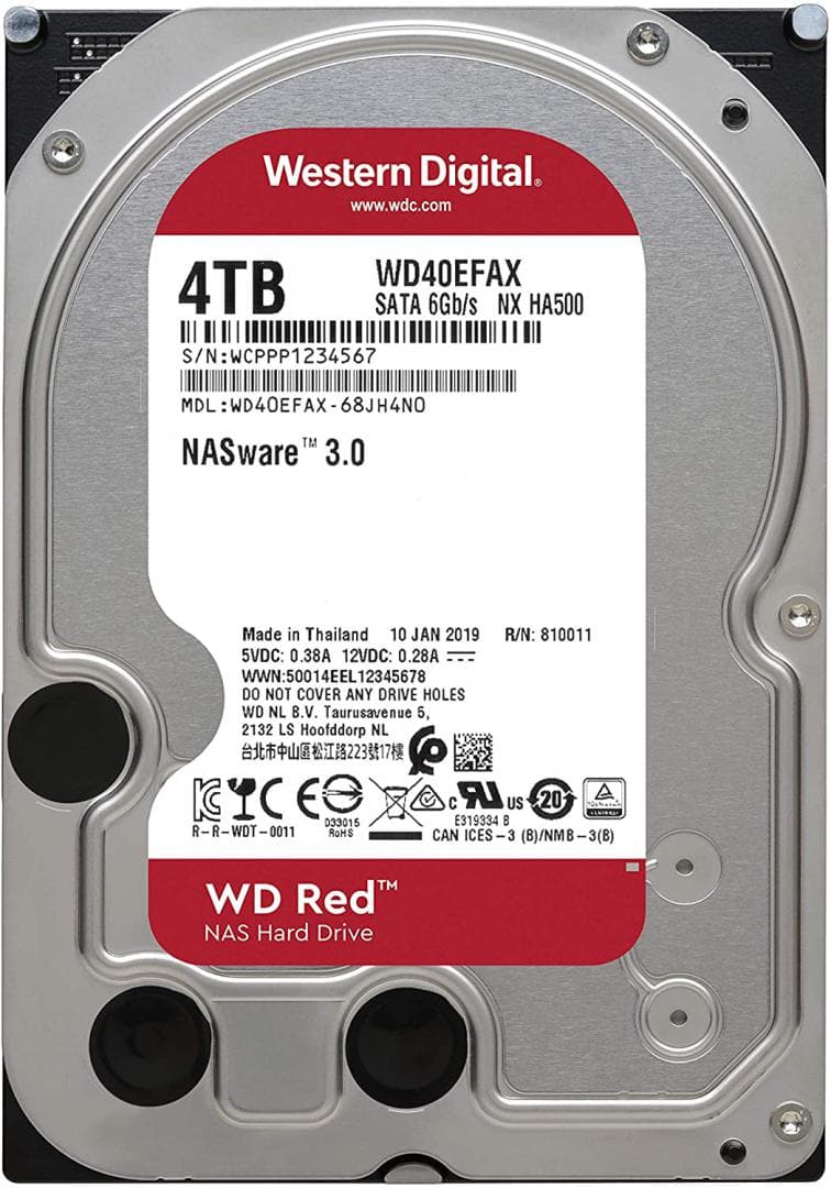 HDD NAS WD Red, 4 TB, 5400 rpm, 256 MB, SATA III — miniatură