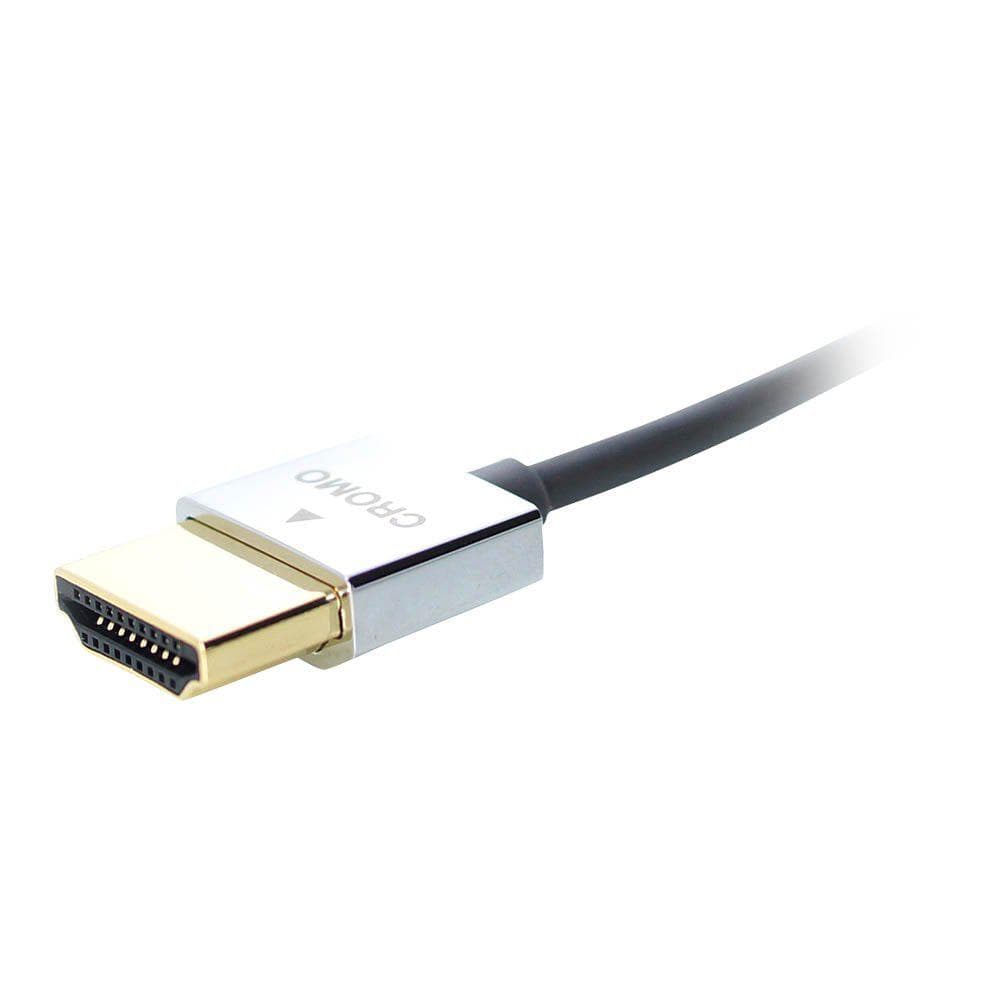 Cablu Lindy LY-41672, HDMI Cromo Slim with Ethernet, 2m, negru — miniatură