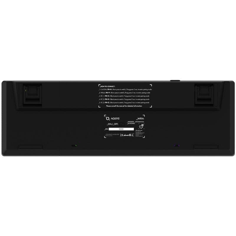 Tastatura Mecanica Gaming AQIRYS Mira, RGB, Wireless, negru — miniatură