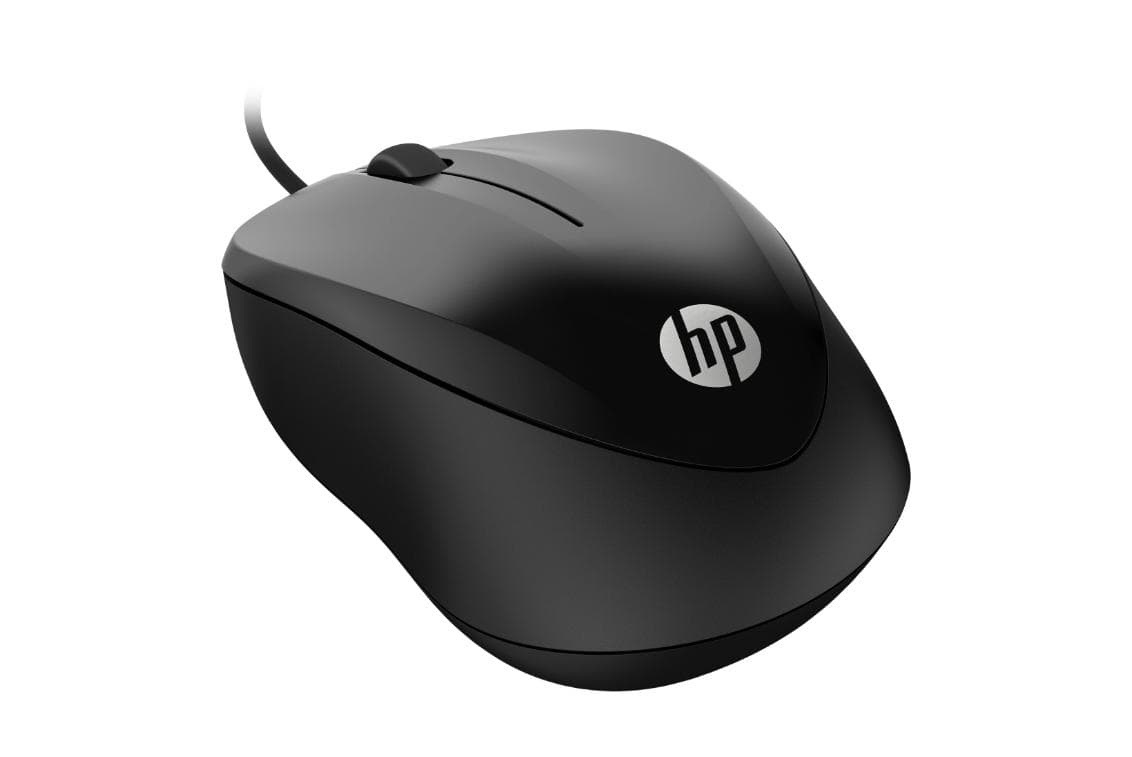 Mouse HP Wired Mouse 1000, 1200 dpi, negru — miniatură