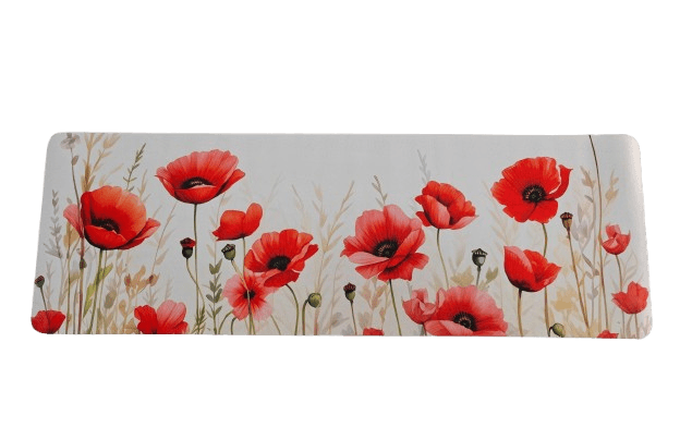 Covoras printat 40x120 Poppy, cauciuc antialunecare — miniatură