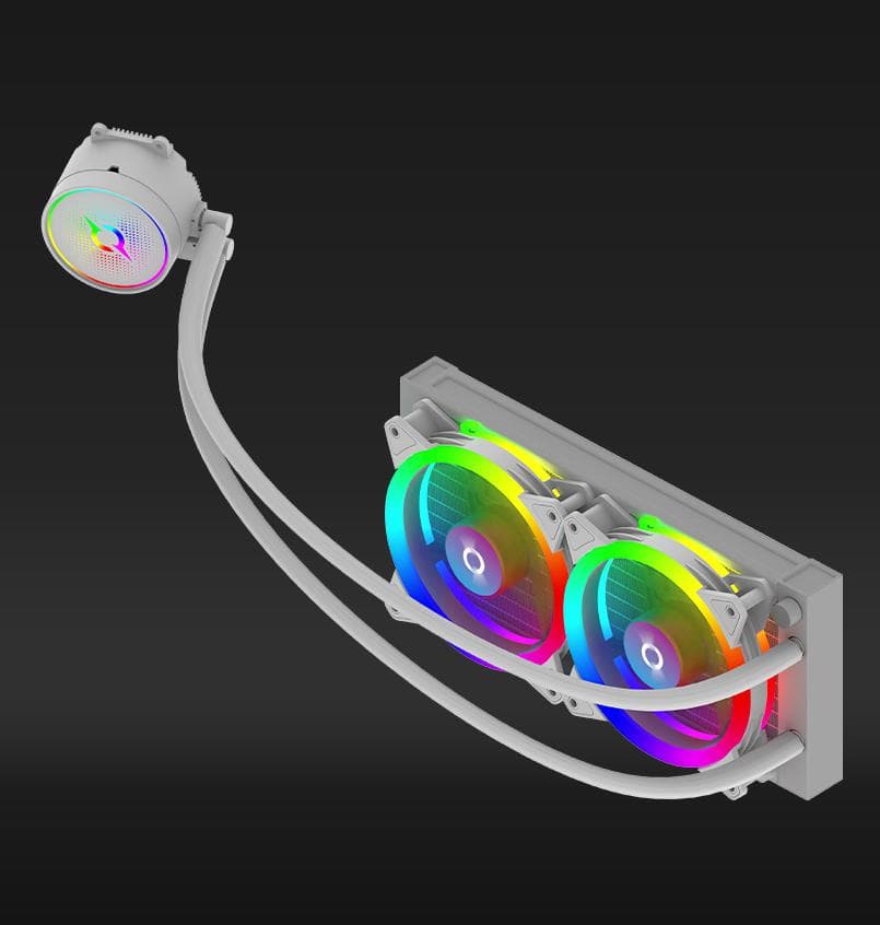 Cooler Procesor AQIRYS AQUARIUS 240 AIO, Lichid, 2 ventilatoare, aRGB — miniatură