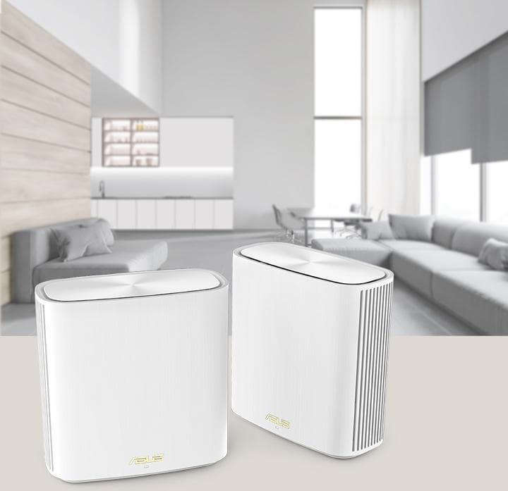 Router wireless ASUS Gigabit XD6S, AX5400, Wifi 6, Dual-Band, 2 pack — miniatură