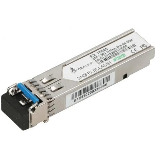 EXTRALINK SFP 1.25G 1310nm 2km SM DOM SFP Module, Rata de transfer: 1.25 Gbps, Lungime de unda: 1310 nm, Raza de actiune (m): 2000 m.