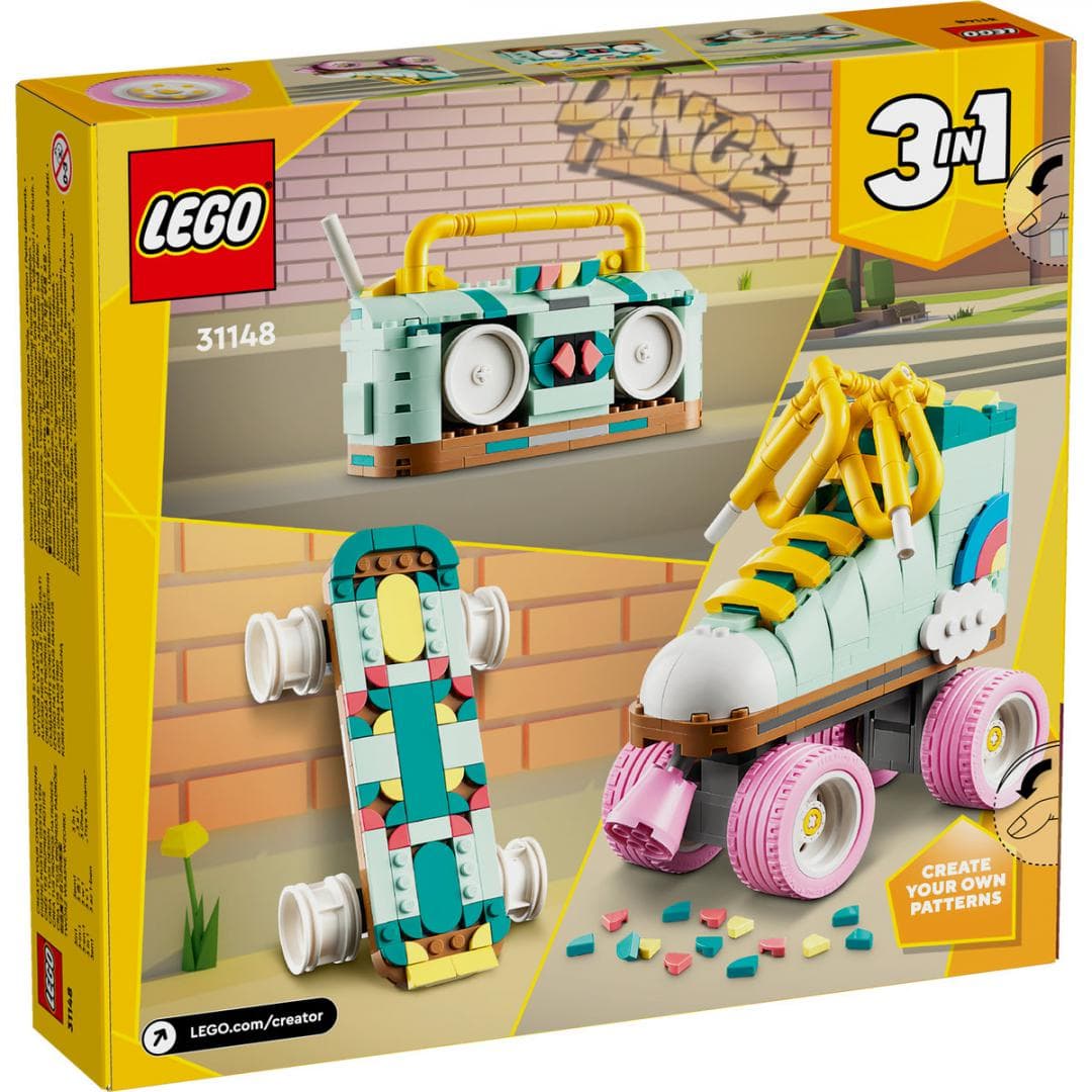 PATINA CU ROTILE RETRO, LEGO 31148 — miniatură
