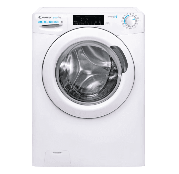 Masina de spalat rufe cu uscator Candy Smart Pro CSOW 4965TWE/1-S, Independent, 9/6 Kg, 1400 RPM, Clasa de ciclu combinat E, Control si continut avansat (Wi-Fi + BLE), Alb, L x A x I (cm) 60x58x85