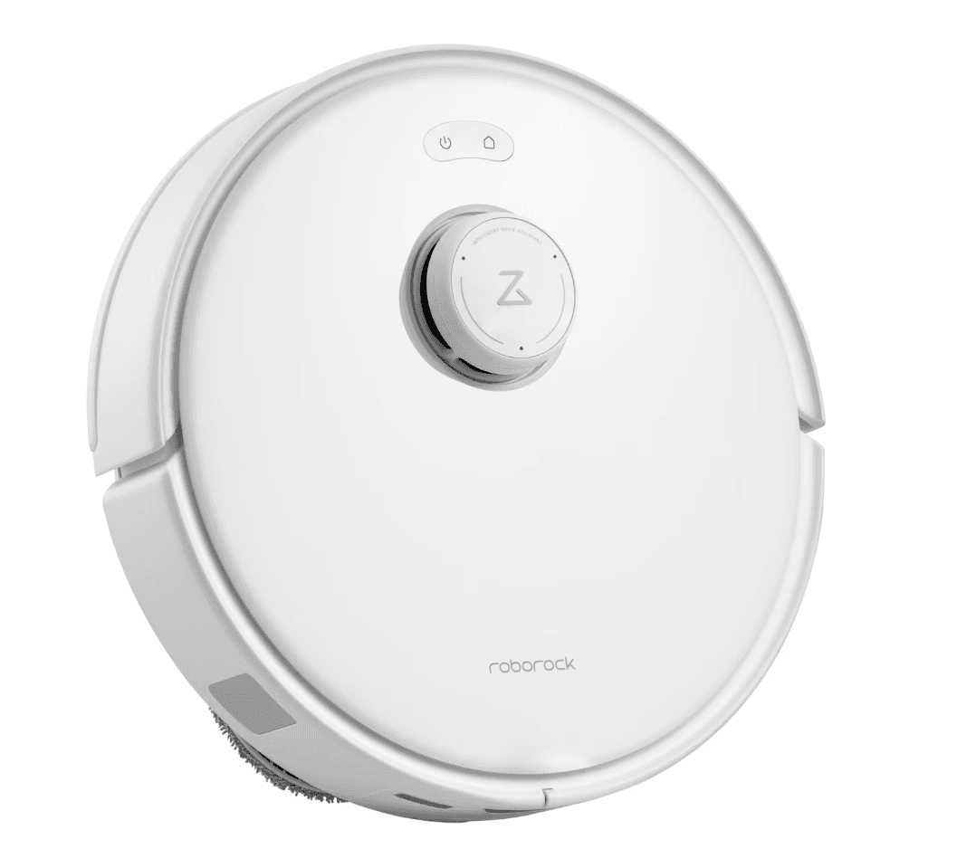 Robot de aspirare Roborock Qrevo Curv, aspirator, mop si statie inteligenta de golire automata, 66W, Lidar, 18500 PA, baterie 5200mAh, mop rotativ. Filtru EPA E11, alb — miniatură