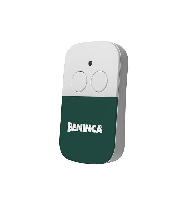 Telecomanda cu 2 canale Beninca HAPPY.2VA, dubla tehnologie ARC - Advanced Rolling Code( codare 128bit) si Rolling Code- cod saritor, frecventa 433.92Mhz