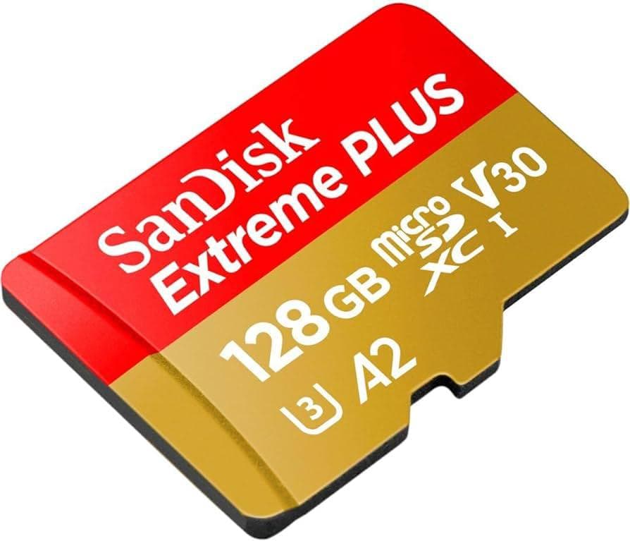 Card de Memorie MicroSDXC SanDisk Extreme PLUS, 128GB, Clasa 10, R/W speed: up to 100MB/s/ 90MB/s, include adaptor SD (pentru telefon)