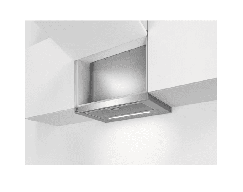 Hota telescopica incorporabila; Seria 600; 60 cm; 1 motor; 3 viteze; 2 filtre de aluminiu lavabile; Putere de absorbtie - 600 mc/h; Inox — miniatură