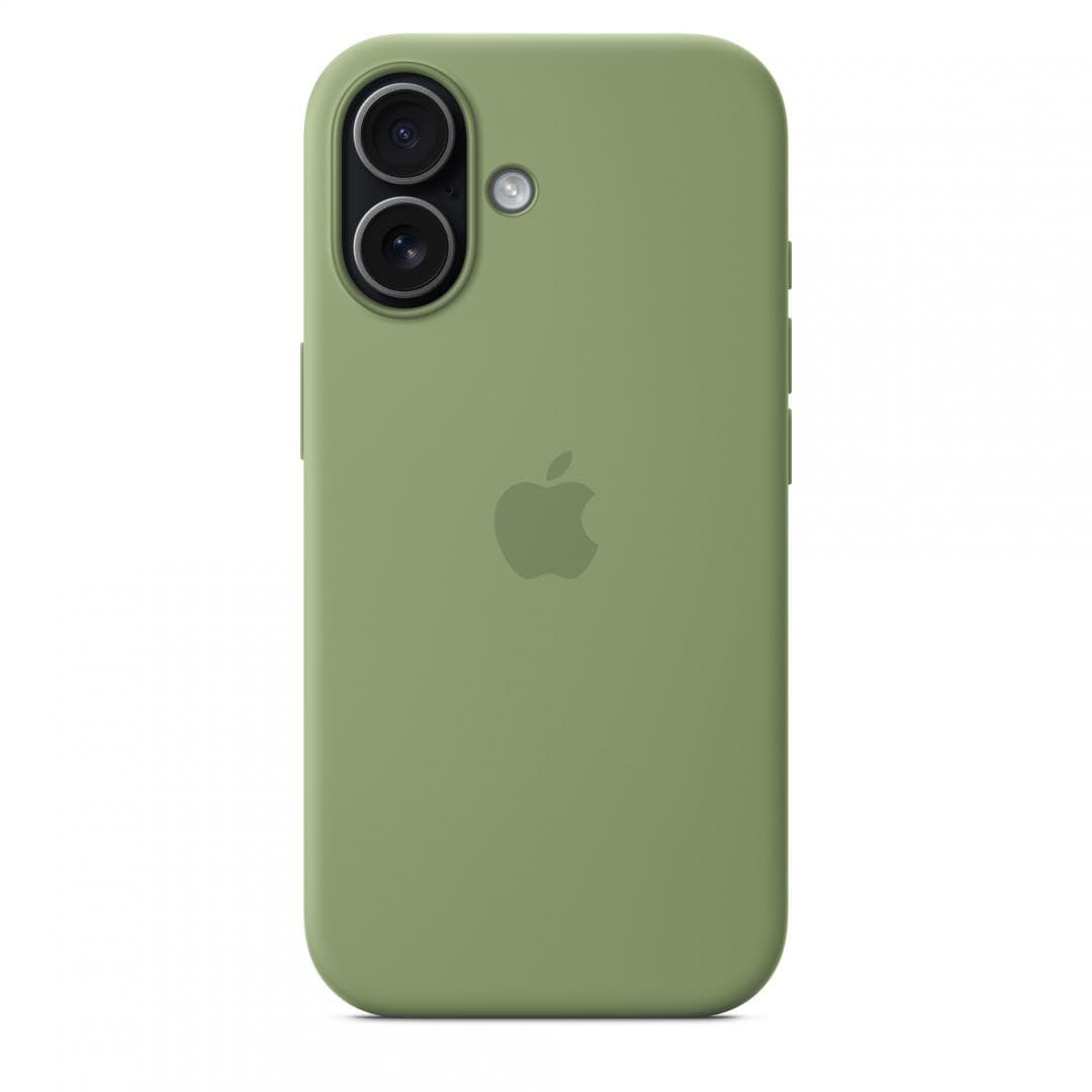 iPhone 17 Silicone Case with MagSafe - Light Moss — miniatură