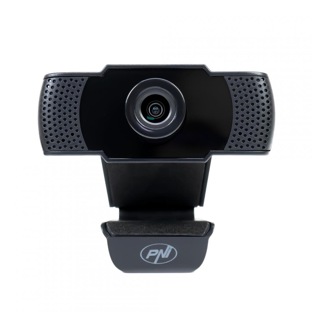 Camera Web PNI CW1850, rezolutie video Full HD, USB 2.0, Negru — miniatură