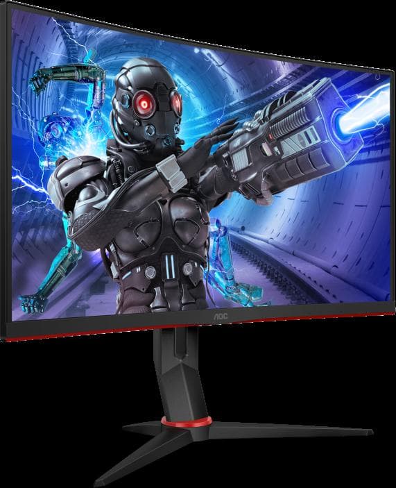 Monitor Gaming AOC C27G2ZU/BK, 27", 1920 x 1080 pixeli, Black, Red — miniatură