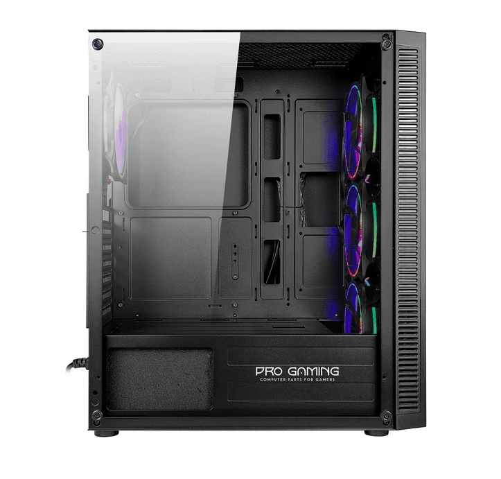 Carcasa PRO GAMING GLADIUS, RGB, Mini Tower, Black — miniatură