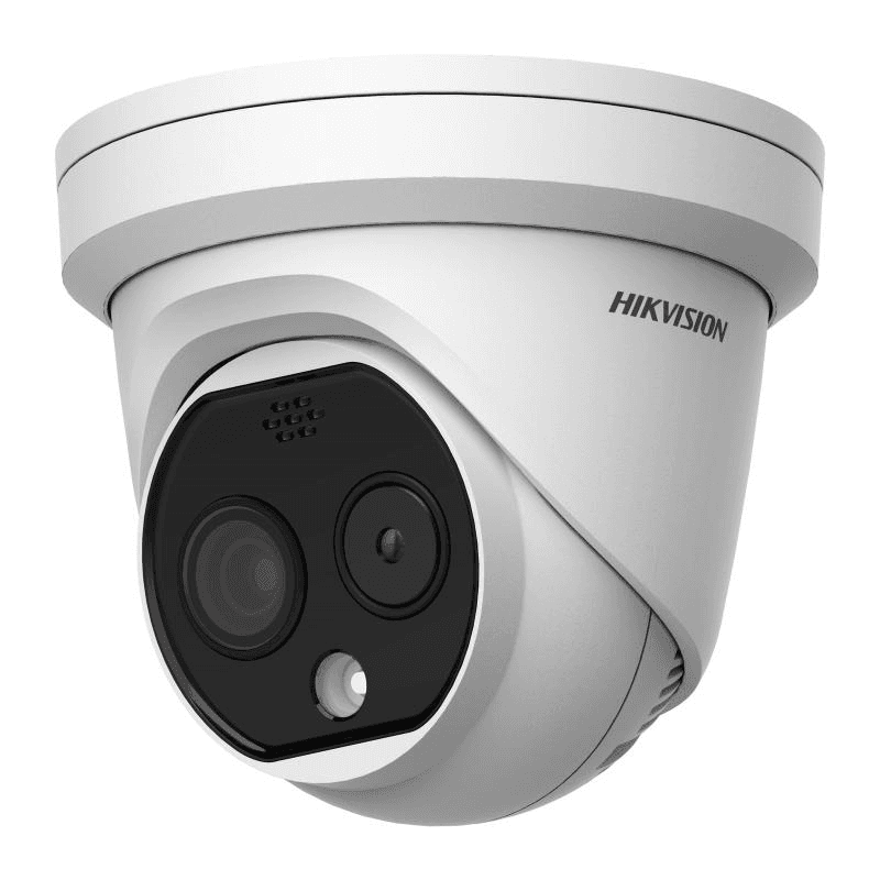 Camera supraveghere Thermal si Optical IP Turret DS-2TD1217-2/QA; termal: 160 × 120, output image: 25 fps (1280 × 720, 704 × 576, 640 × 480, 352 × 288, 320 × 240); optic: 2688 × 1520, output image: 50 Hz: 25 fps (2688 × 1520, 1920 × 1080, 1280 × 720), iluminare: 0.0176Lux @(F2.25,AGC ON),0 Lux with