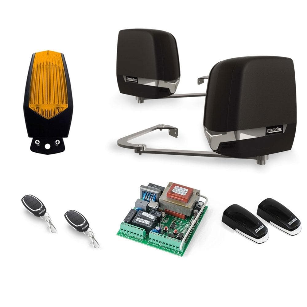 Kit automatizare poarta batanta Motorline TELICA230, 200 Kg/canat, 2.5 m/canat, 380 W(contine lampa)