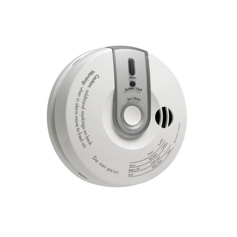 Detector de monoxid de carbon WIRELESS, DSC PG-8913, Avertizare acustica (95dB) si vizuala (LED), Indicator de semnal radio si nivel scazut de incarcare al bateriei, Tehnologie PowerG