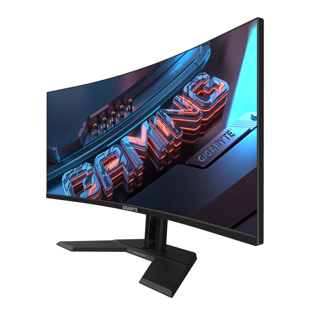 Monitor Gaming Gigabyte GS34WQC, 34", 3440 x 1440 pixeli, Black — miniatură