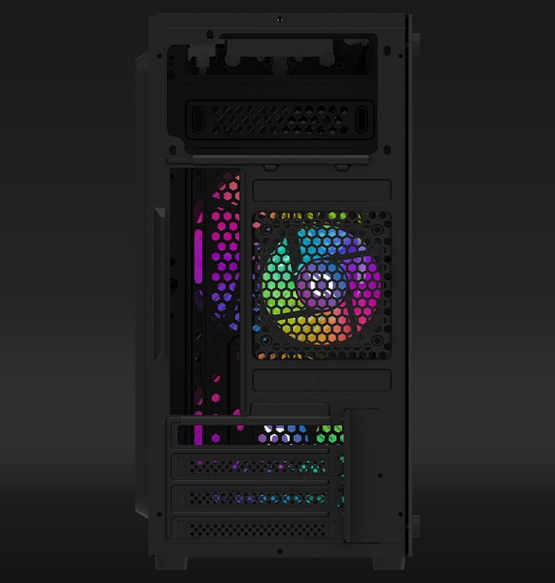 Carcasa AQIRYS BELLATRIX PRO, RGB, Mini Tower, Black — miniatură