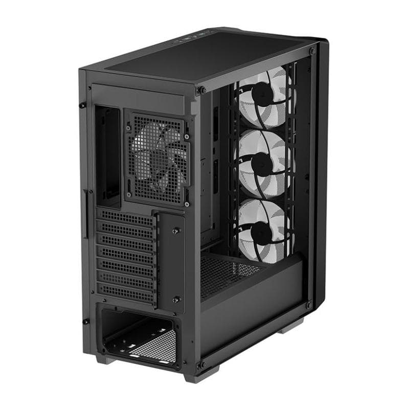 Carcasa DeepCool CC560 MESH V2, RGB, Mid Tower, Black — miniatură