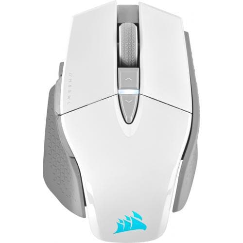 Mouse Gaming Wireless Corsair M65 RGB ULTRA WIRELESS, 26000 dpi, Alb