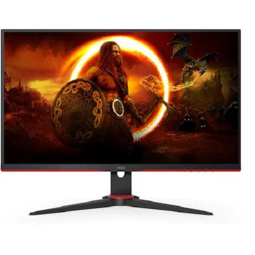 Monitor Gaming AOC 24G2SPAE/BK, 23.8", 1920 x 1080 pixeli, Black, Red