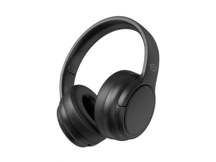 Casti Head-band Conceptronic PARRIS03B, Wireless/Wired, Negru — miniatură