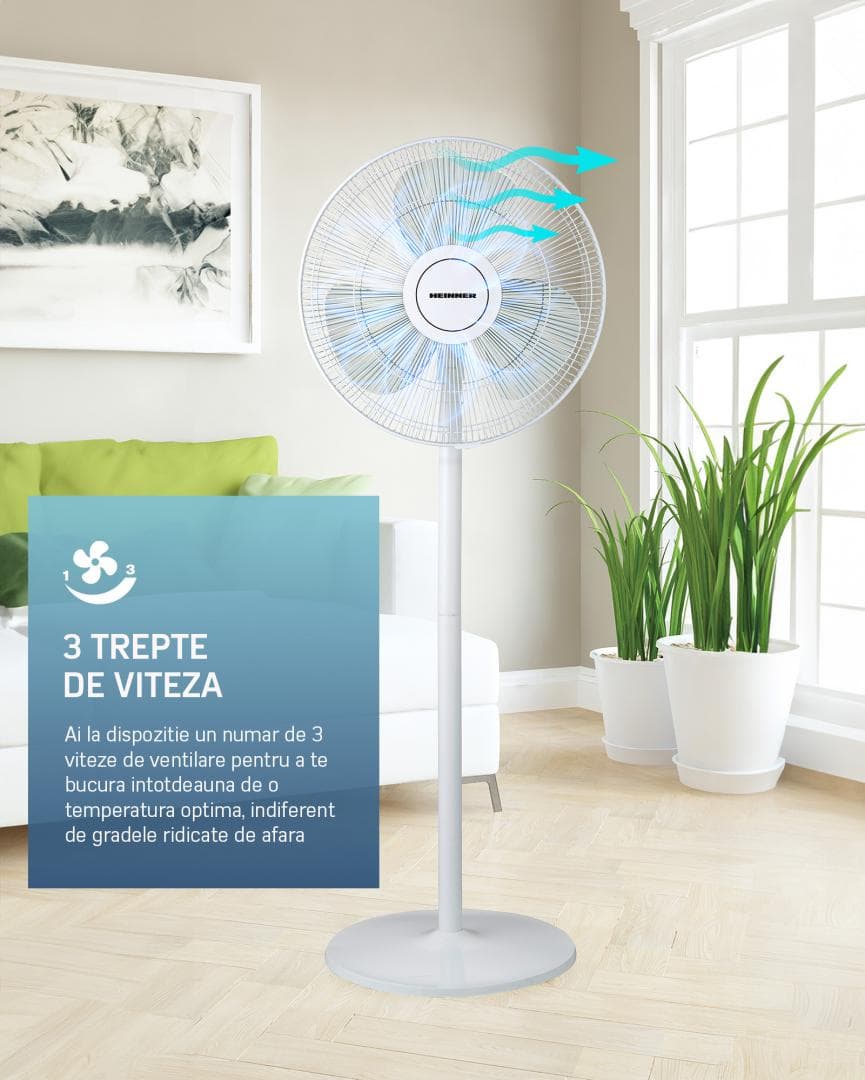 VENTILATOR CU PICIOR HEINNER HSF-M50WH — miniatură