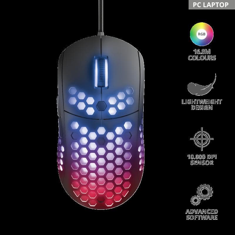 Mouse Gaming Trust GXT 960 Graphin, 10000 dpi, negru — miniatură