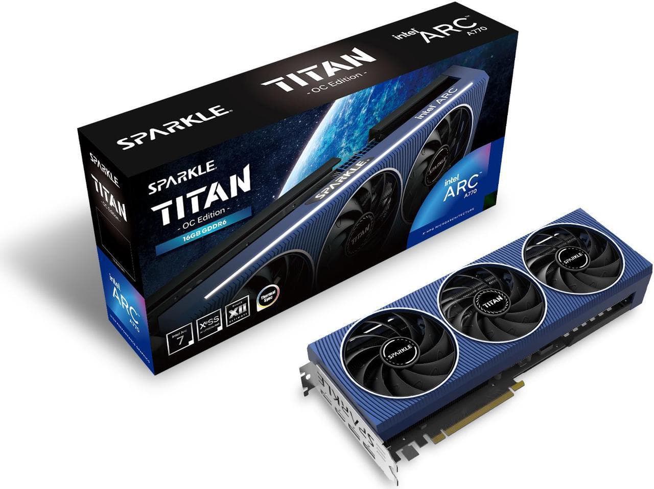 Placa video Sparkle Intel Arc A770, 16GB GDDR6, PCI Express 4.0, 256-bit