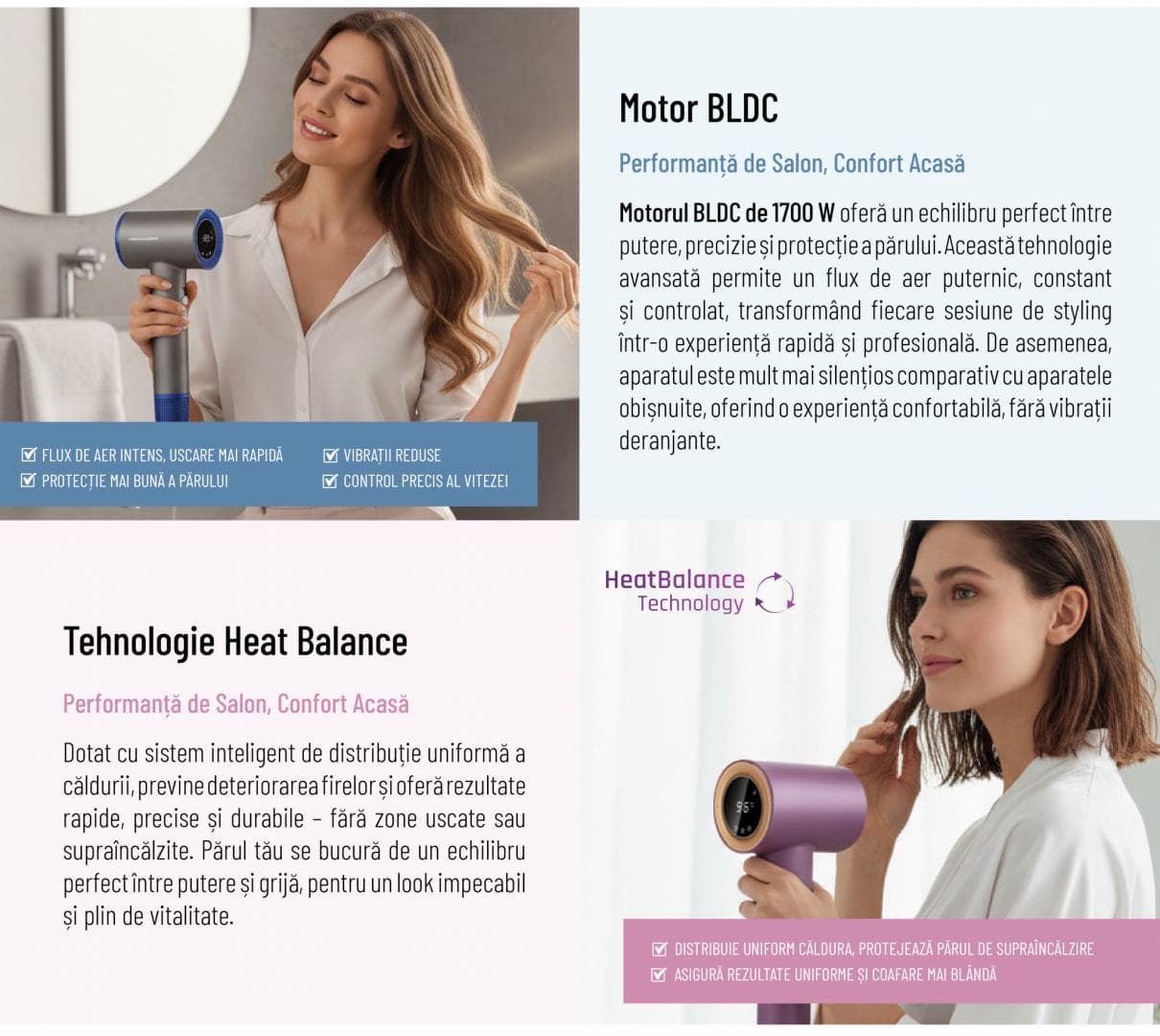 USCATOR DE PAR PROFESIONAL HEINNER HHD-H17DBLDC-GY — miniatură