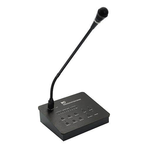 Microfon audio pentru 6 zone ITC T-216, pentru sisteme de Public Address (PA), output 1V/600Ω, frequency response 80-16KHz (+1/-3dB ),comunicare RS458, distanta de comunicare 1km, alimnetare 24V, dimensiuni 170x142x54mm, greutate 920g