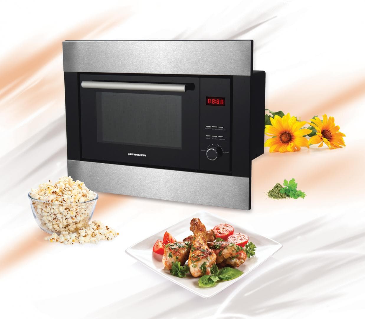 CUPTOR CU MICROUNDE INCORPORABIL HEINNER HMW-23BIXBK — miniatură