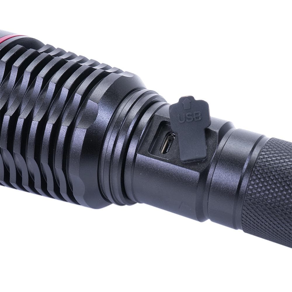 Lanterna PNI Adventure F420 din aluminiu cu led 1000lm pana la 420m, cu 2 acumulatori inclusi, 8000 mAh tip 26650, functioneaza 10 ore continuu, incarcare micro USB, Dimensiuni: 253 x 55 x 55 mm. — miniatură