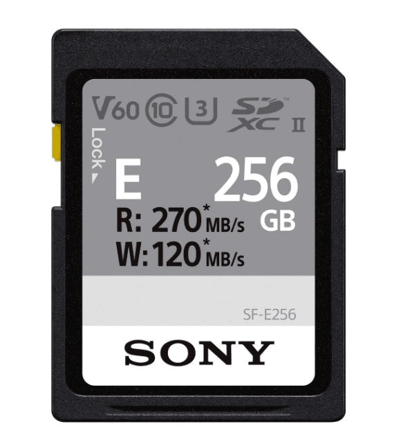 Card de memorie Sony SF-E Series SDXC, 256 GB, Clasa 3