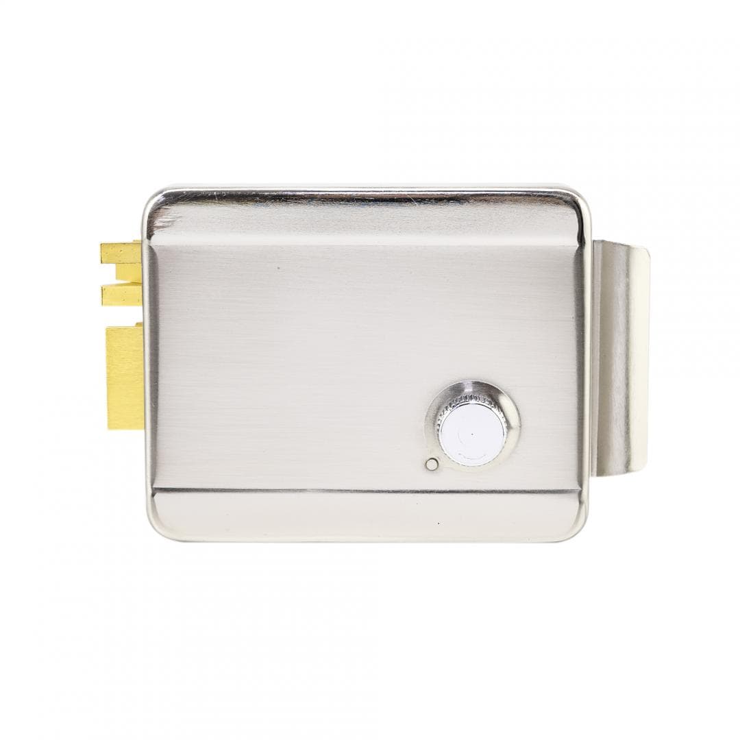 PNI Yala electromagnetica H1073A din otel, cu butuc Fail Secure NO, Se potriveste solutiilor de interfon cu intercom sau sistemelor de control acces, Alimentare: 12V, 1A, carcasa din otel inoxidabi, Dust proof, Watwr resistant 100l/min, Dimensiuni: 129x105x39mm, greutate: 1117g, 3 chei. — miniatură