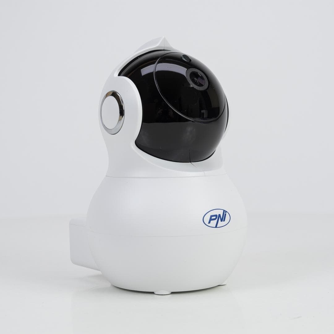 Camera supraveghere video PNI IP930W 1080P 2 MP cu IP P2P PTZ wireless, slot card microSD, Senzor imagine: 1/2.7, 2MP, 1080p, Lentila: f:3.6mm, Compresie imagine: H.264, 20fps/25fps 1080P (1280x720P), Rezolutii: 1080P (1920x1080) / 720P ( 1028x720), Microfon integrat, Difuzor integrat, 1 x 10/100 — miniatură