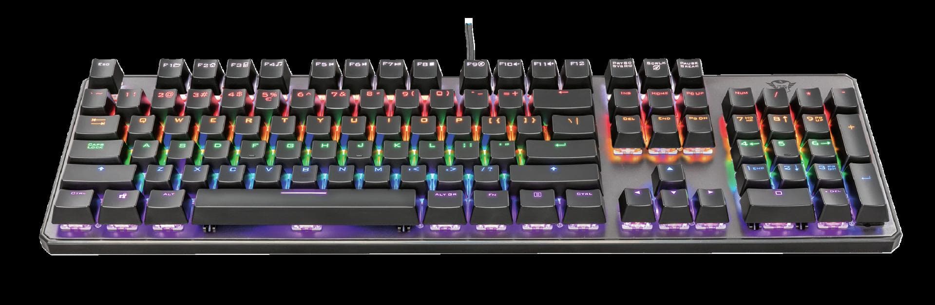 Tastatura Mecanica Gaming Trust GXT 865 Asta, RGB, USB, negru — miniatură