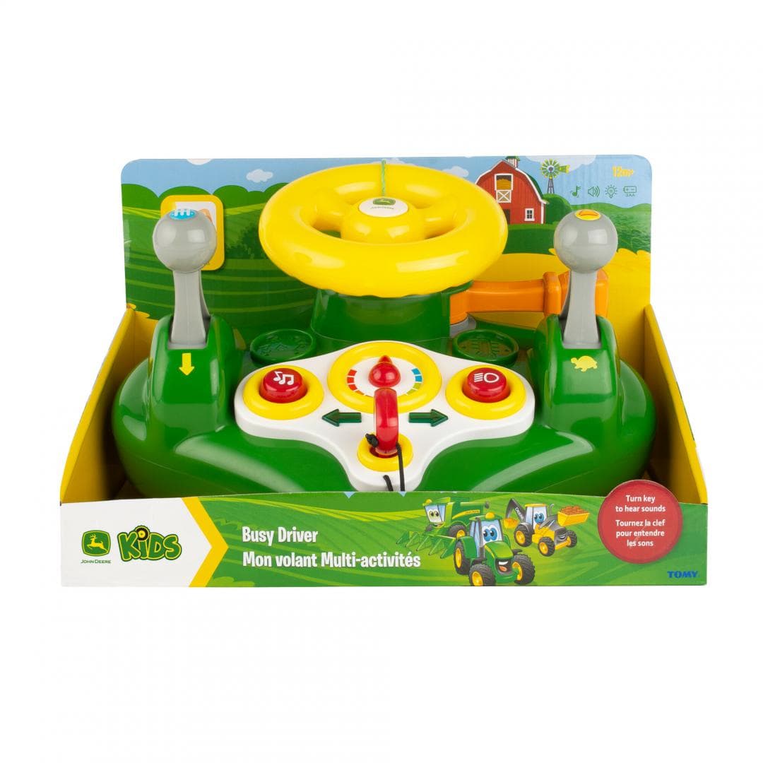 VOLAN DE JUCARIE CU LUMINI SI SUNETE, JOHN DEERE — miniatură