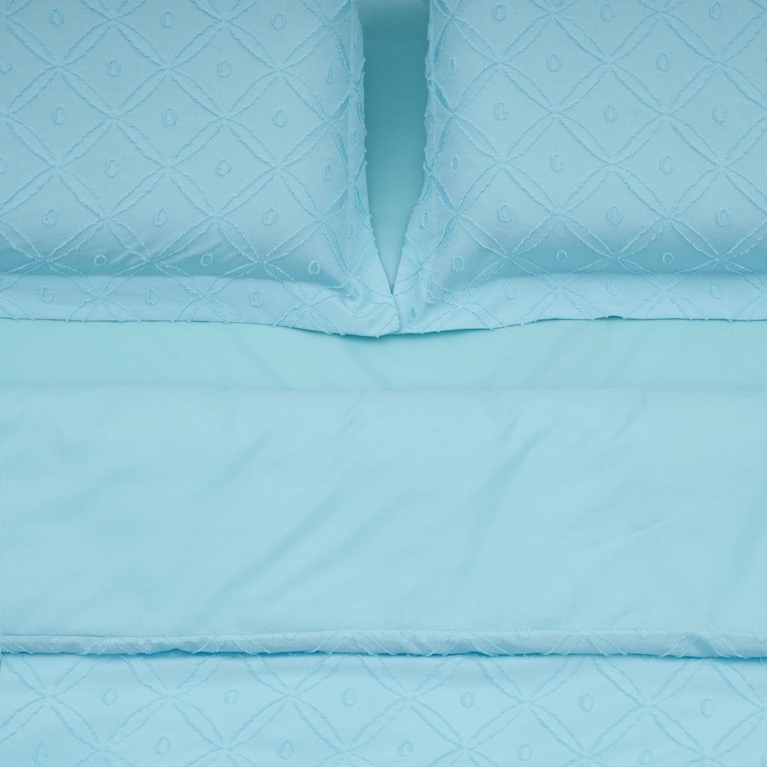 LENJERIE PAT KS CU BRODERIE TUFFATA BLUE — miniatură