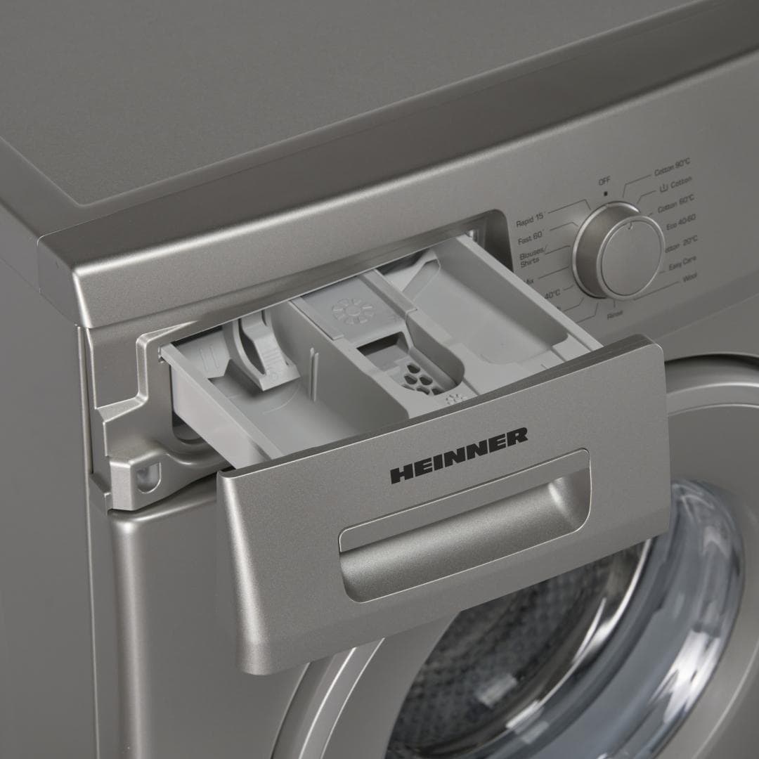 Masina de spalat rufe HEINNER HWM-VF2712SD++, 7 kg, 1200 rpm, Clasa: D, Argintiu — miniatură