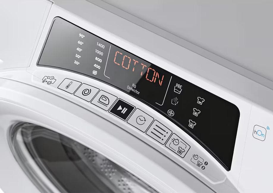 Masina de Spalat Candy RO 1496DWMT/1-S RapidO, 9kg, 1400, A, BPM, MPS, 6D, WiFi+BT, Steam, White+White+white ring — miniatură