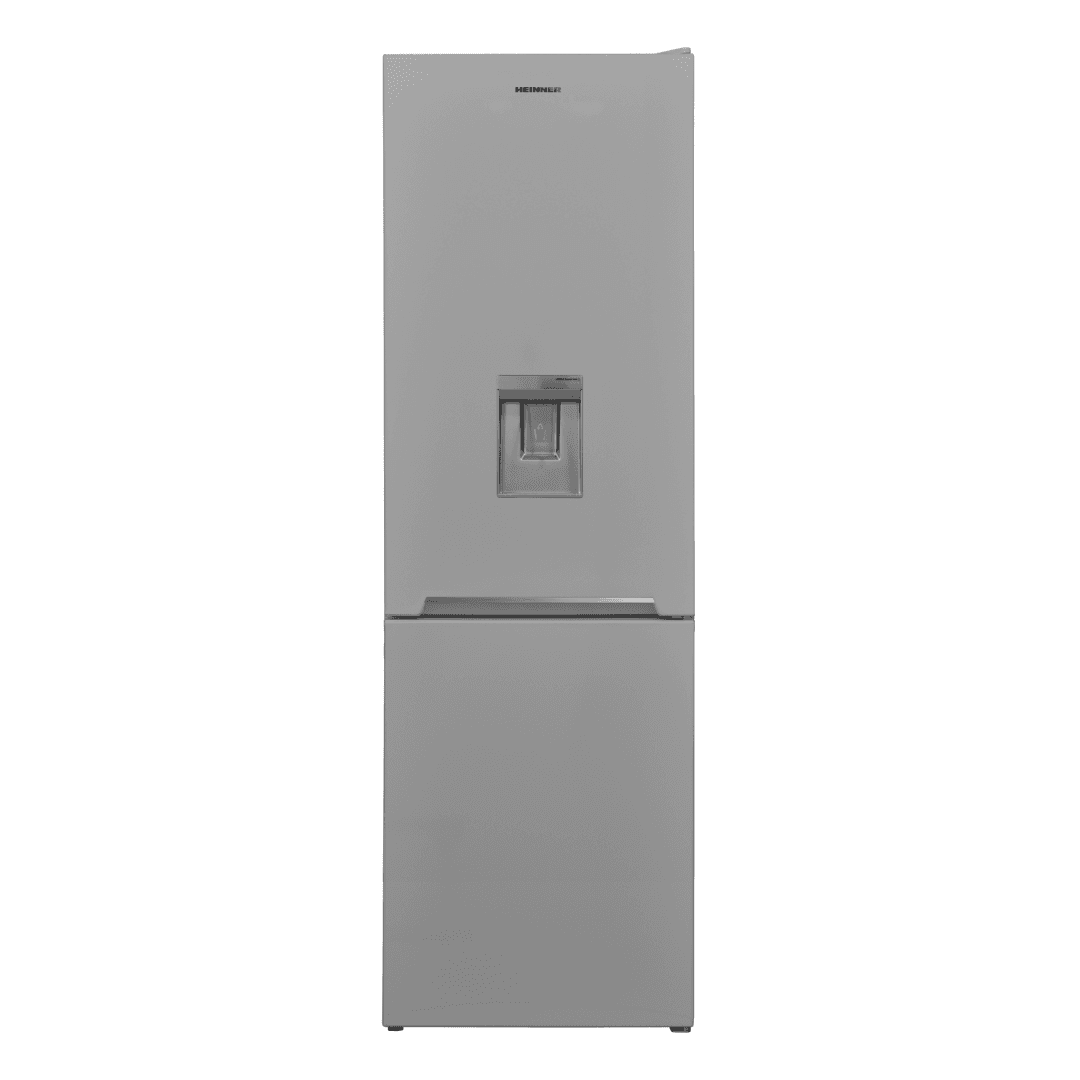 Combina frigorifica HEINNER HCNF-V291SWDE++, No Frost, 294 l, Clasa: E, Dozator apa, Argintiu
