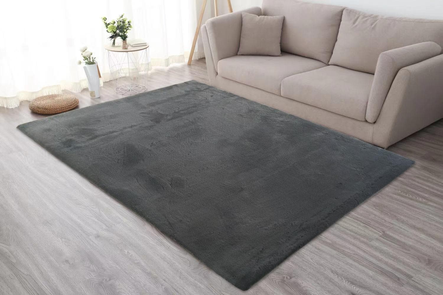 Covor Heinner Shaggy soft blanita Antracit 70x140 cm — miniatură