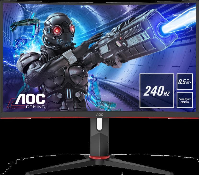 Monitor Gaming AOC C27G2ZU/BK, 27", 1920 x 1080 pixeli, Black, Red