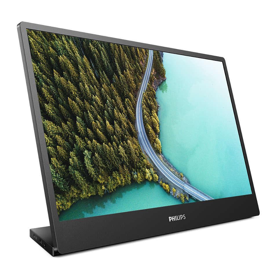 Monitor Consumer Philips 16B1P3302D/00, 15.6", 1920 x 1080 pixeli, Black — miniatură