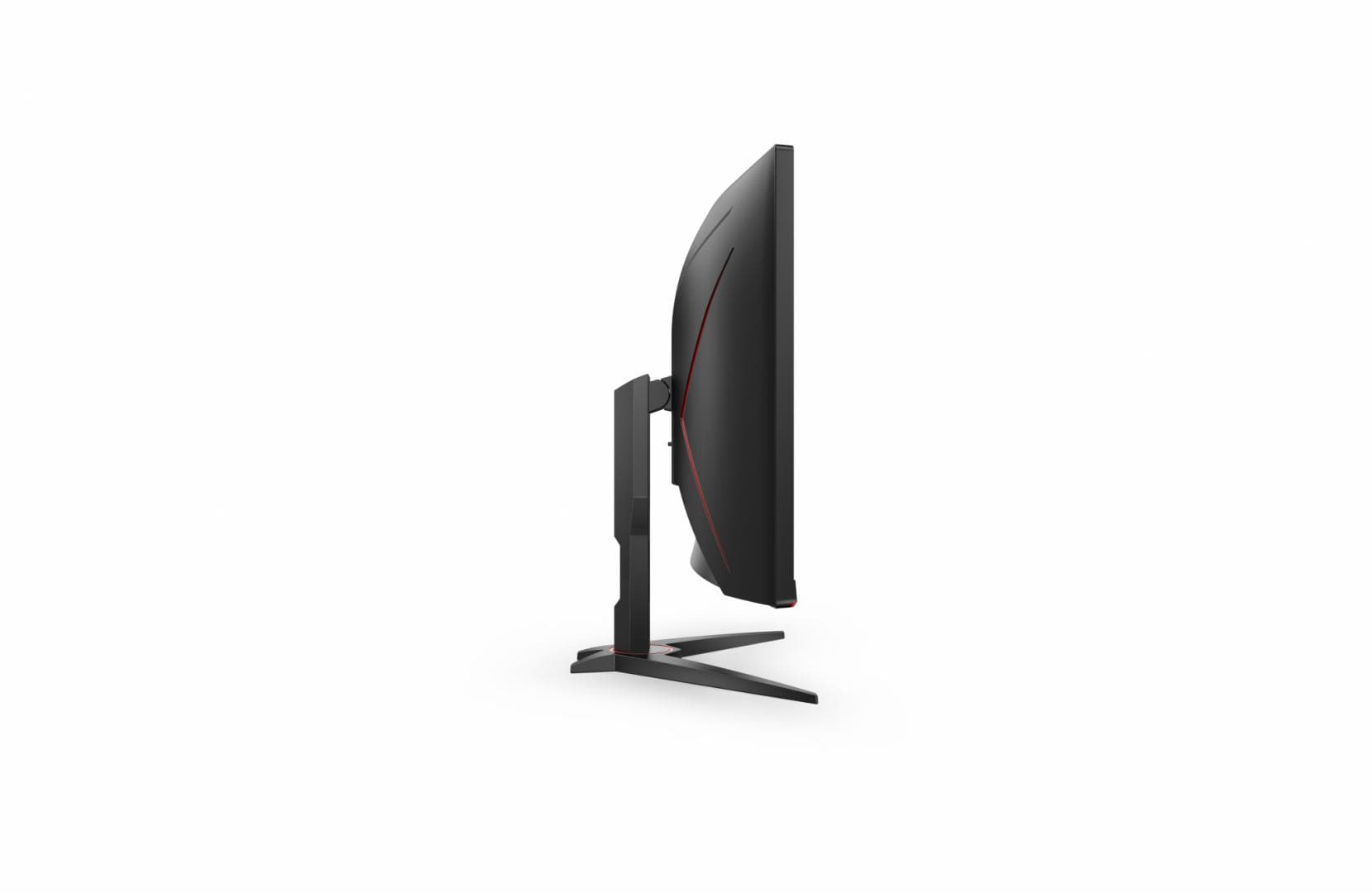 Monitor Gaming AOC CU34G2XE/BK, 34", 3440 x 1440 pixeli, Black, Red — miniatură